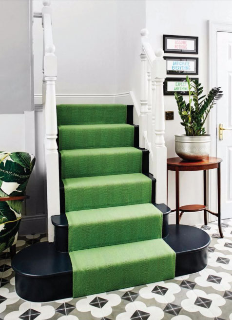 Green stair case