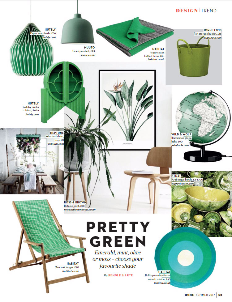 green interior color palette