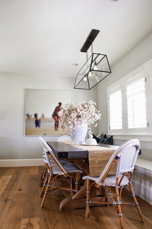 Benjamin Moore Gray Owl Paint Color Ideas breakfast nook