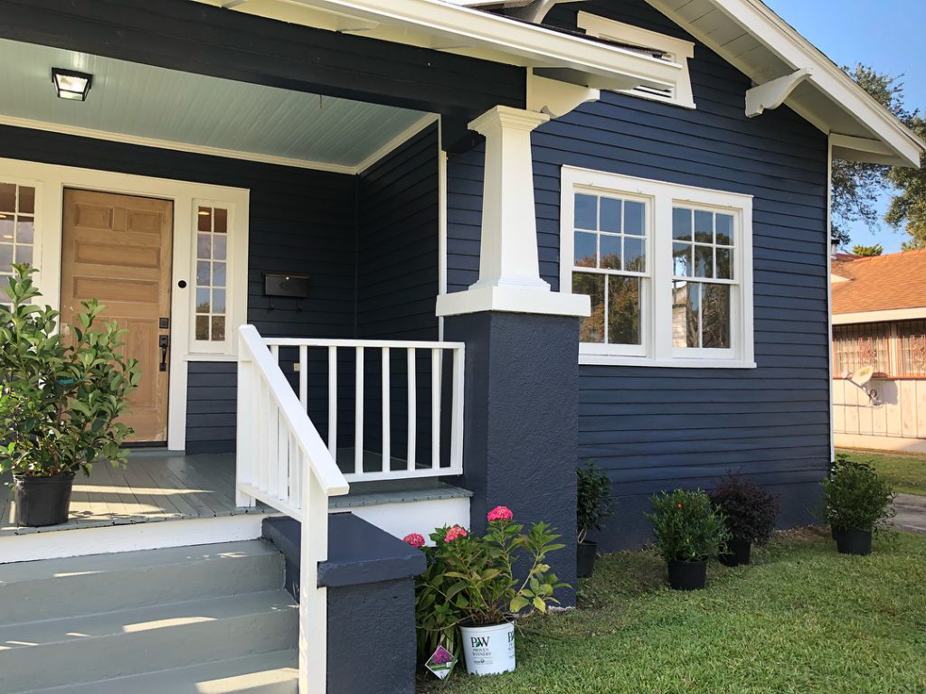 Benjamin Moore Hale Navy paint color exterior