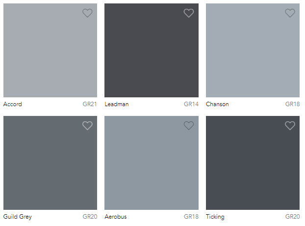 Cool Grey Colour Charts Dulux Australia