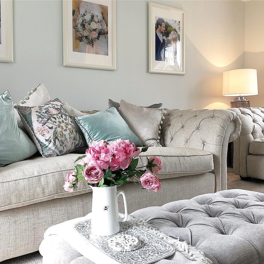 Farrow & Ball Cabbage White Paint Color Schemes Living Room Walls