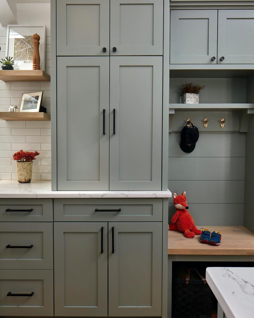 Farrow & Ball Pigeon Kitchen Cabinets Paint Color Scheme