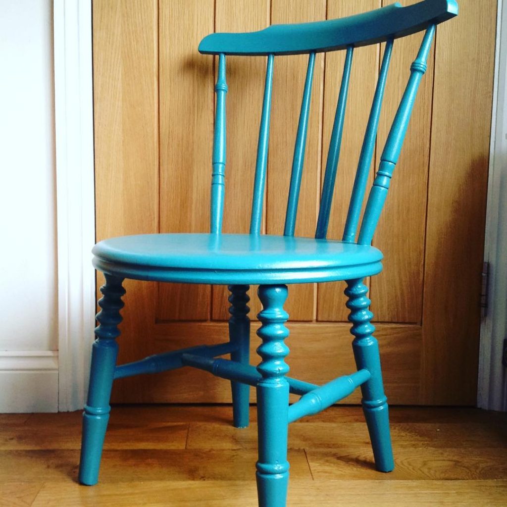 Farrow & Ball Vardo painted chair
