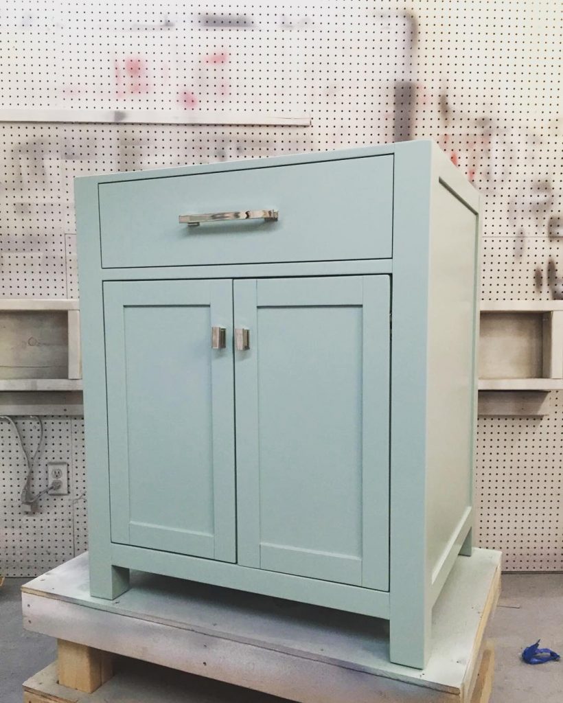 Furniture Painted in Benjamin Moore Wythe Blue