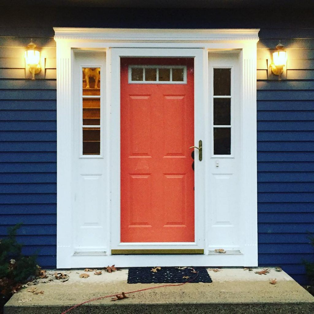 Van Deusen Blue by Benjamin Moore exterior paint color navy scheme