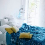 Blue Damask Glam Bedroom