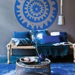 Blue Ethinc Ornament Wall