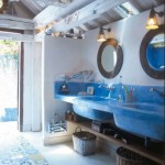 Cobalt Blue Concrete Basins