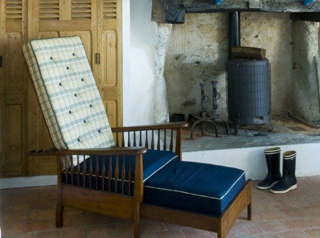 fireplace armchair
