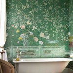 Vintage Green Chinoiserie Bathroom