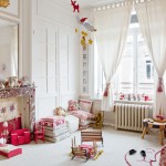 Girls Room In White with Red Accents