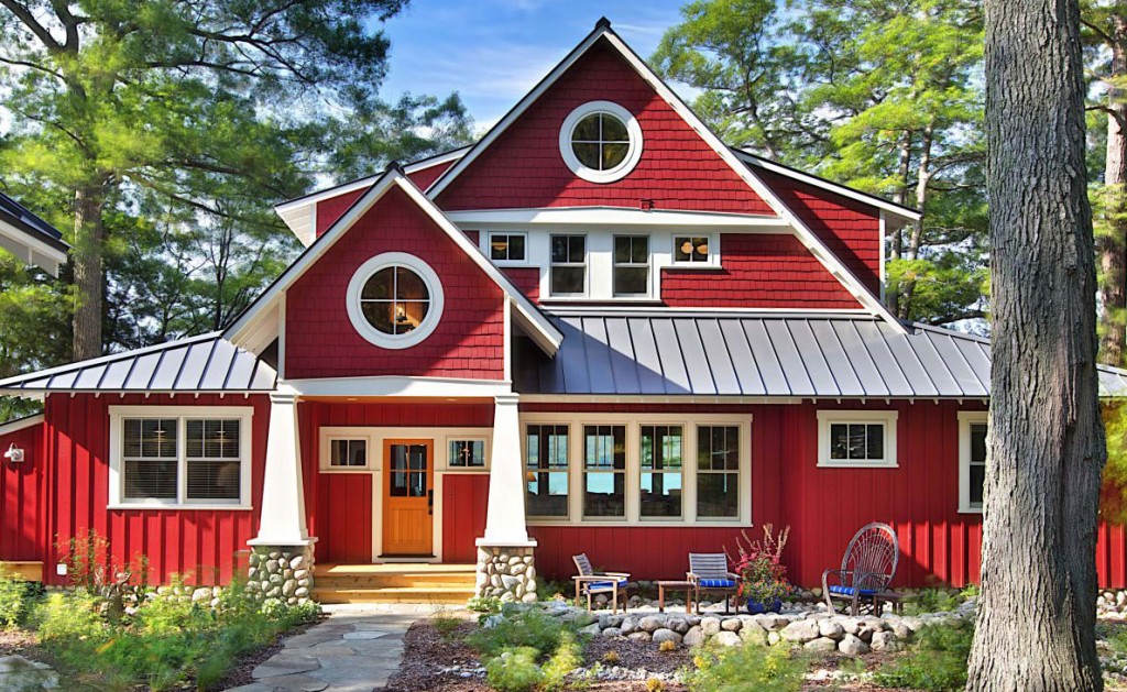 A Cottage Painted Red