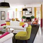 White Yellow Pink Living