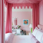 Pink Bedroom Monograms and Stripes