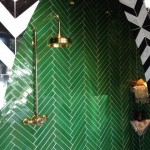 Green Chevron Tiles