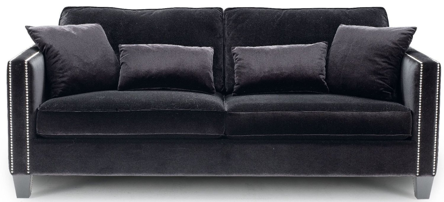  Black  Velvet Couch  Interiors By Color