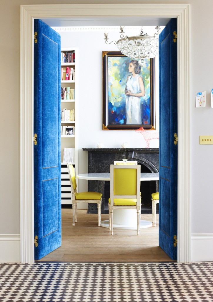 blue velvet doors