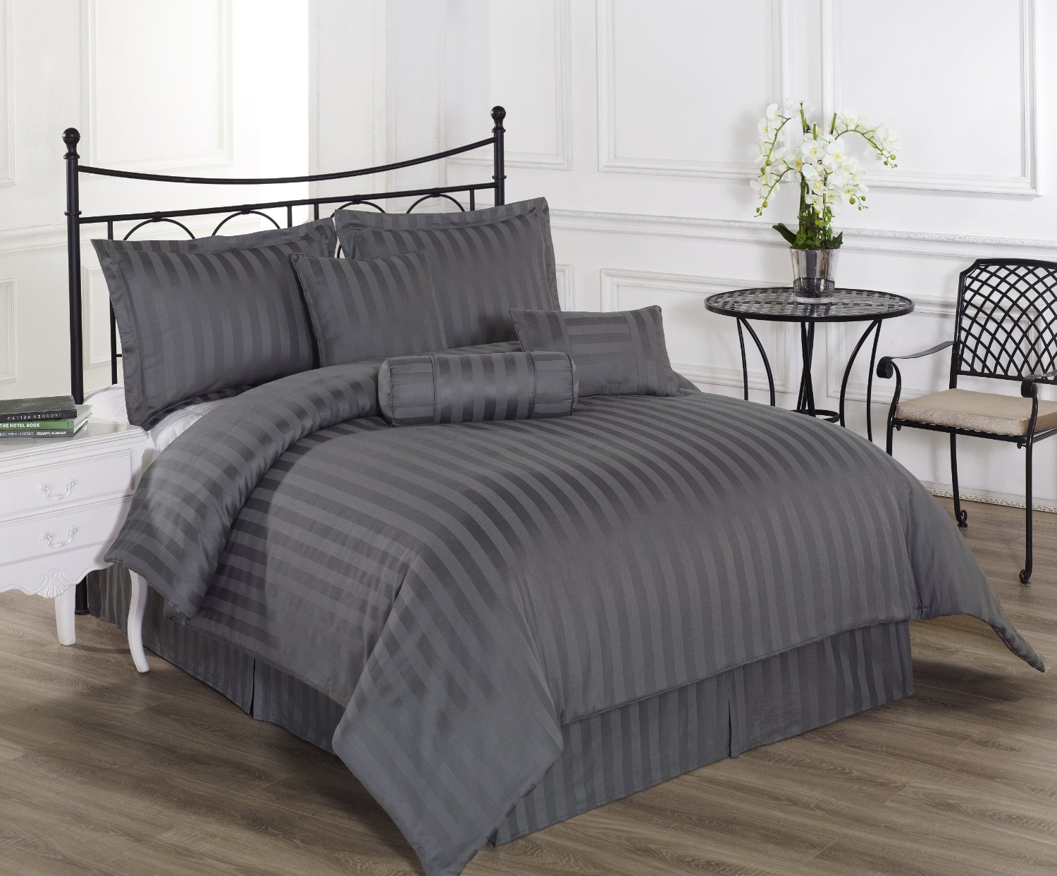 Royal Calico Charcoal Grey Bedding Interiors By Color royal-calico-charcoal-grey-bedding-interiors-by-color