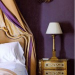 Frecnh Bedroom in Purple and Gold