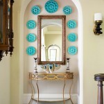 Gold and Turquoise Foyer