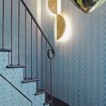 Blue Triangle Pattern Wallpaper