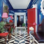 Lacquered Walls and Leather Door