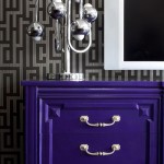 Purple Dresser and Graphic Paper