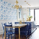 A Regal Kitchen in Royal Blue & Gold