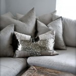 Silver Sequinned Pillow