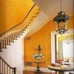 Traditional Orange Foyer