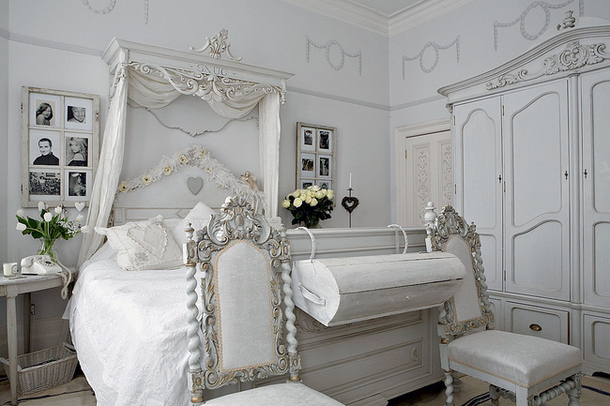 white bedroom ornate furniture