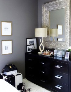 Antique Ornate Mirror Above Dresser Interiors By Color