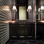 Black Marble Floors and Intense Geometric Walls