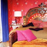 Red and Blue Boho Bedroom