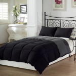 Comforter Bedding in Black and Gray