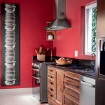 Red Walls in the Kitchen