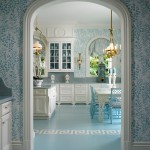 Pastel Blue Classical Kitchen