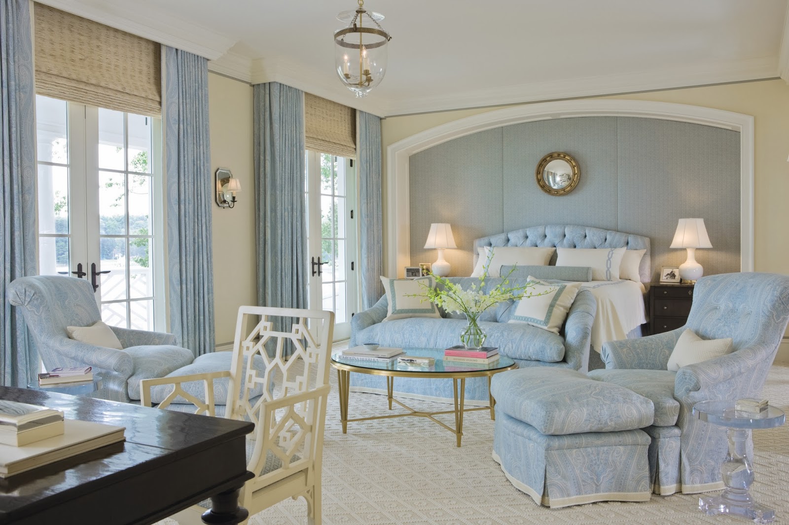 French Blue Decorating Bedroom