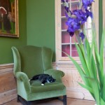 A Cat in a Green Armchair