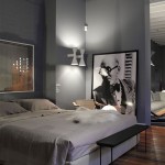 Neutral Grey Masculine Bedroom