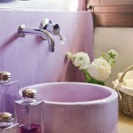 Round Lavender Bathroom Basin