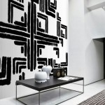 Black White Geometric Art