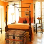 Light Bright Orange Bedroom