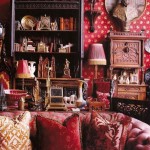 Red Boho Living Room