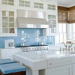 Bright Coastal Kitchen in Blue and White