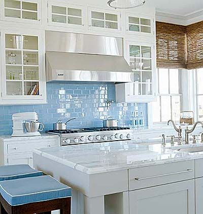 Bright kitchen tiles