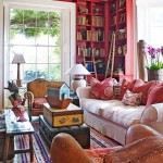 Traditional Red Library