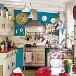 Red and Blue Retro Kitchen