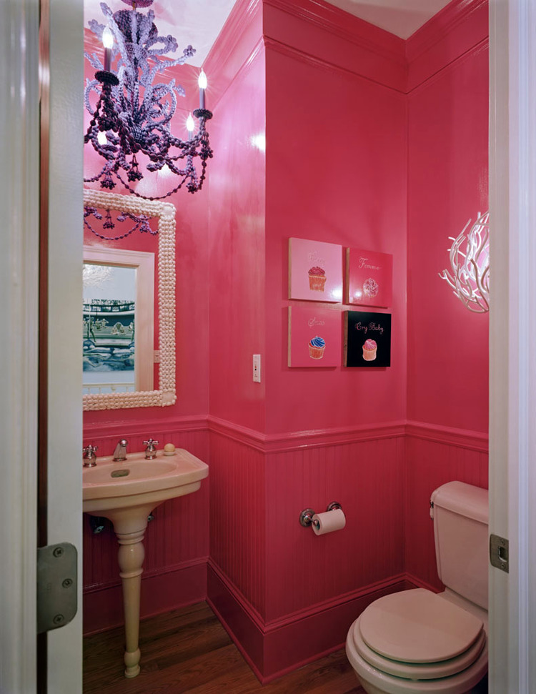 Bathroom in Deep Pink